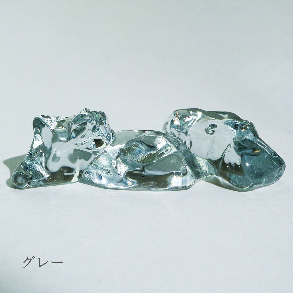 ガラスの箸置き 氷のかけら | ウサギノネドコ