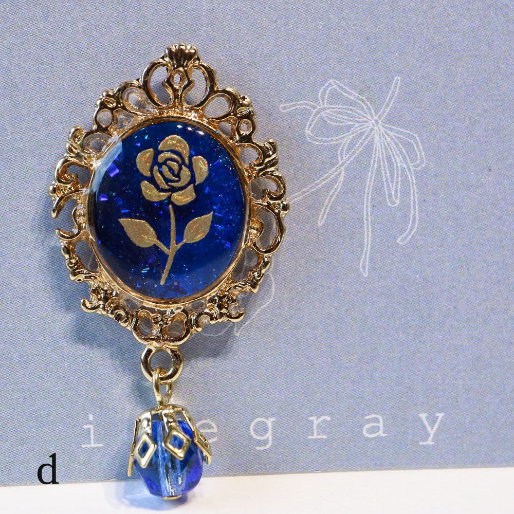 icegray】絵画ピアス(片耳) | ウサギノネドコ